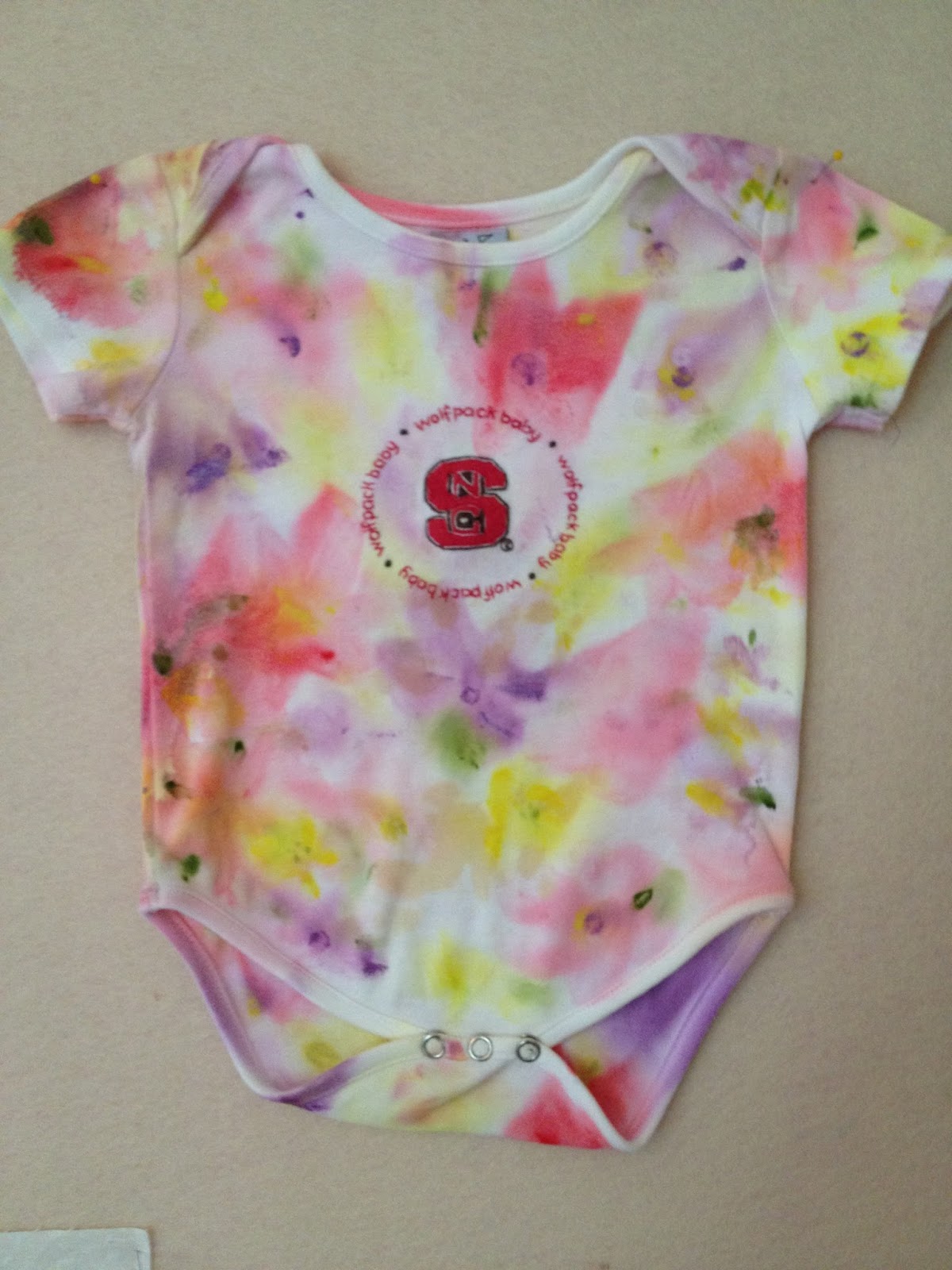All Things Quilty and Artsy Painting Baby Clothes